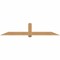 Ekena Millwork Eugene Smooth Timber Gable Bracket, Western Red Cedar, 96"W x 20"H x 5 1/2"D x 5 1/2"F, 5/12 Pitch GBW096X20X0606EUG00SWR - alternate 1